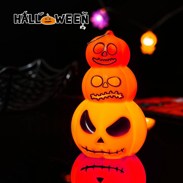 楽天市場】ハロウィン ライト かぼちゃ置物 高さ12.2cm 光る LED