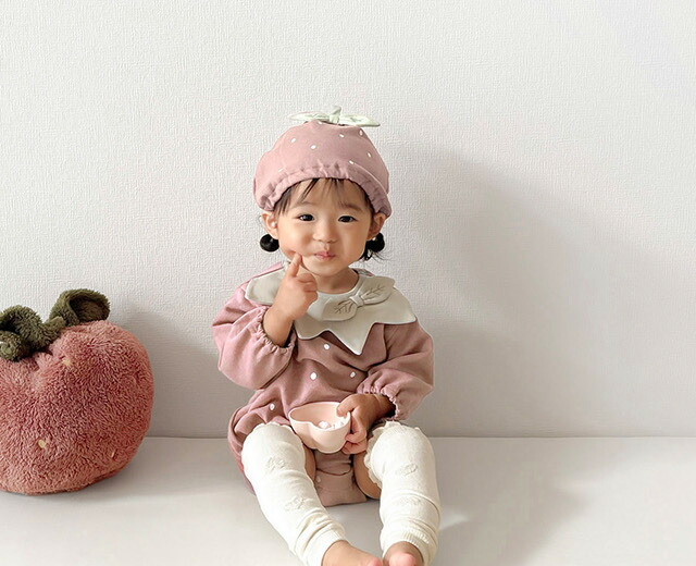 楽天市場】mocmof 苺ロンパース＆帽子なりきりセット 622-650025(出産