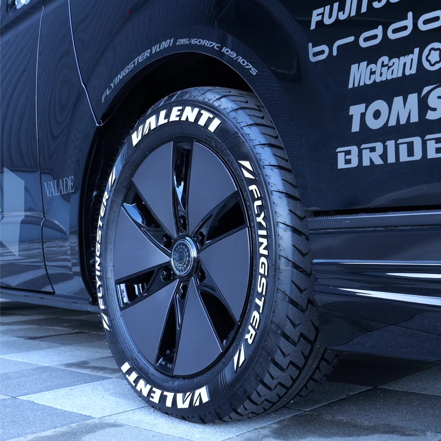 4本ご注文で送料無料】 VALENTI 17インチ 6.5J アルミホイール&タイヤ