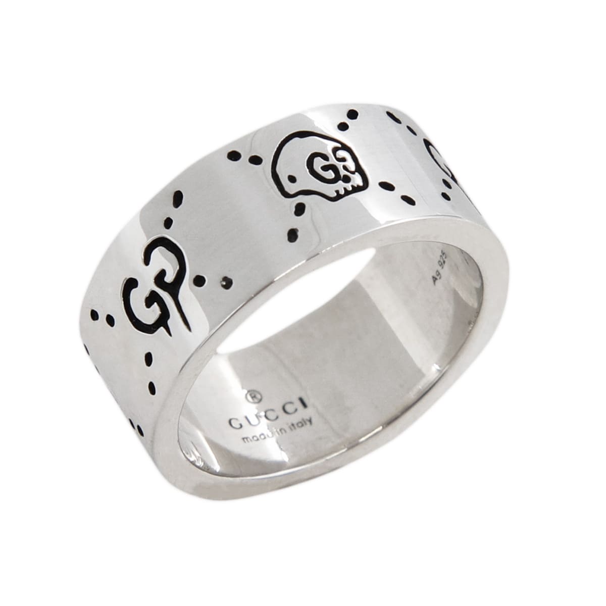 楽天市場】GUCCI グッチ リング 指輪 シルバー ゴースト GHOST SILVER