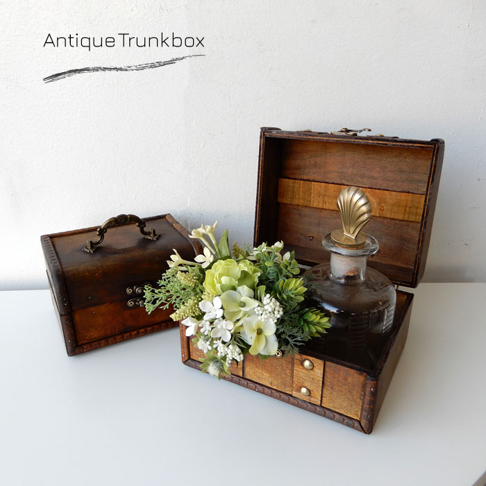 楽天市場】トランクボックス ウッドボックス 2個セット ビンテージ