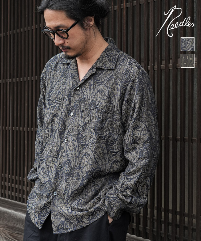QV245]NEEDLES(ニードルズ) One-Up Shirt - PE/C Jq. Cloth ワンナップ