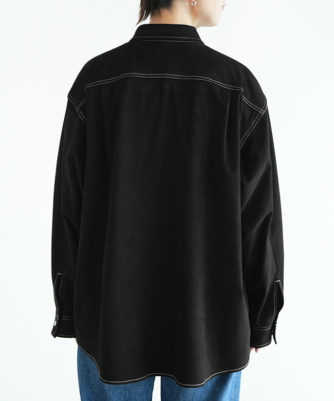 SALE 50%OFF】[25AMSBL03]THE SHINZONE(ザ シンゾーン) SUEDE SHIRT