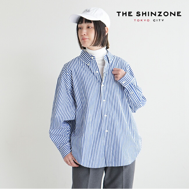 23AMSBL04]THE SHINZONE(ザ・シンゾーン) STRIPE DADDY SHIRT