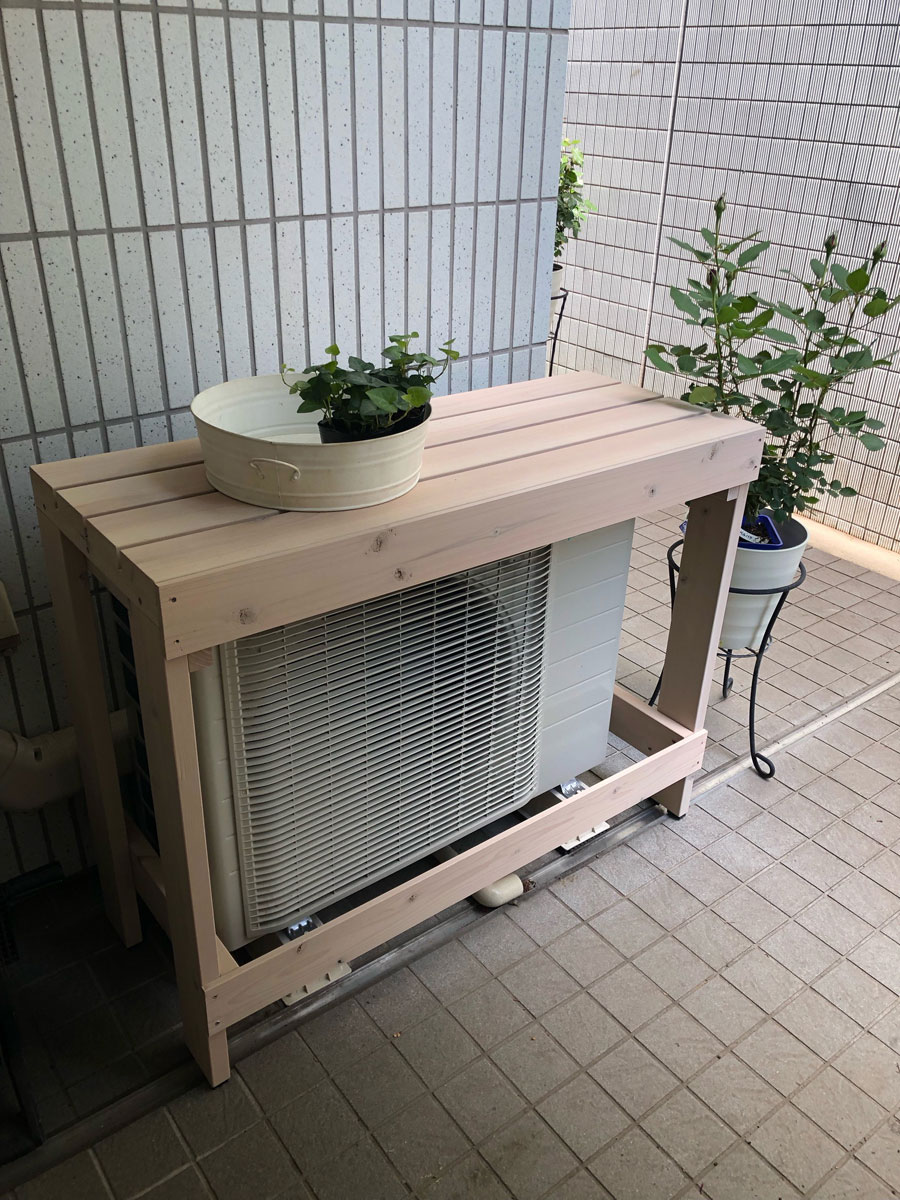 WOODPRO本店】プランター台/花台棚板セット お客様使用例