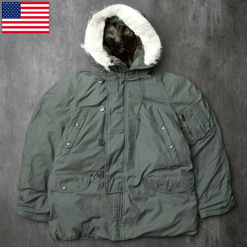 楽天市場】米軍 N-3B フライトジャケット 70-90年代 USED ZJP535UN