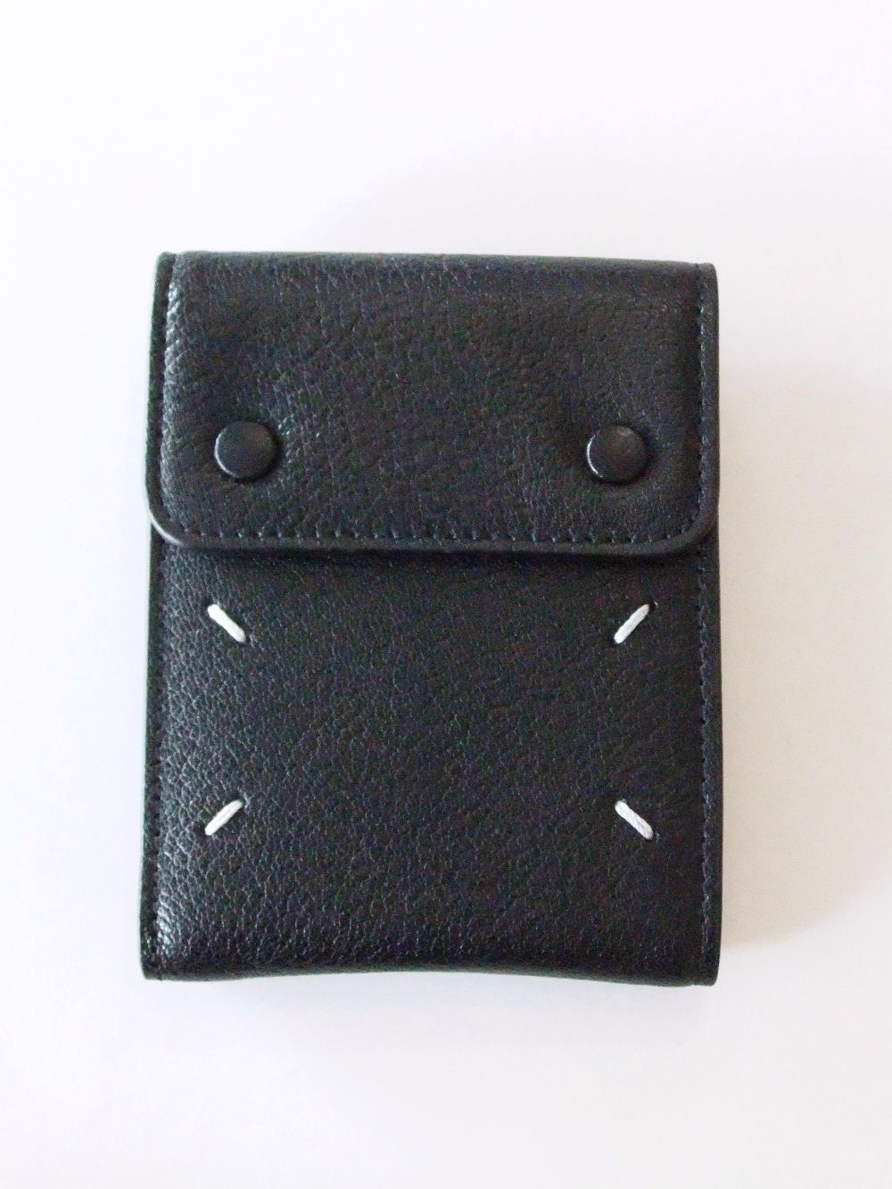 Maison Margiela - MAISON MARGIELA レザー スナップボタン カード