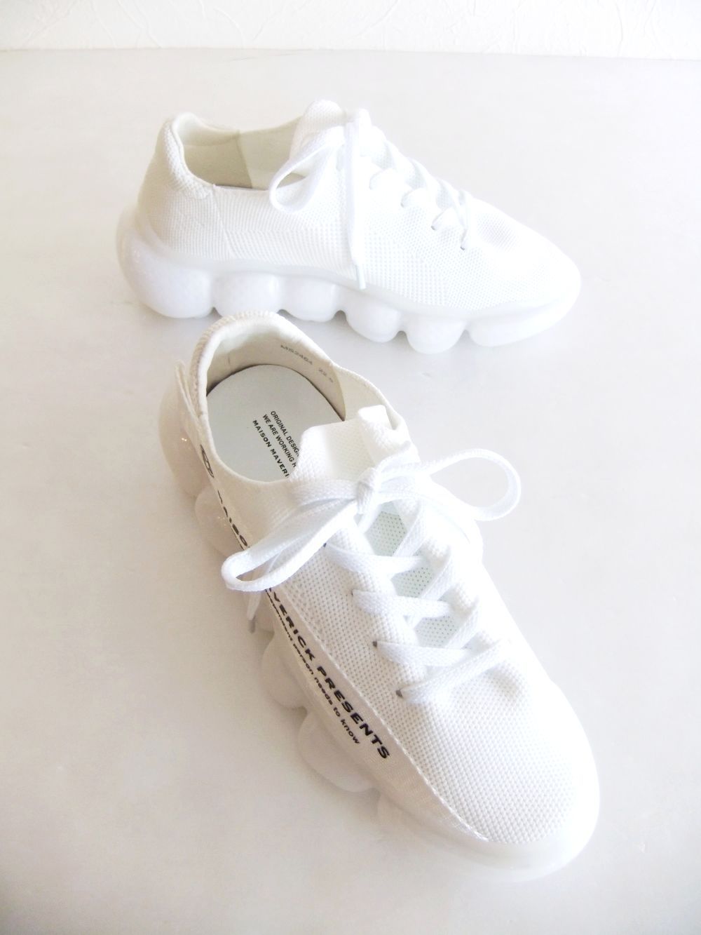 MAISON MAVERICK PRESENTS - AIR SOLE KNITTED SNEAKERS エアーソール