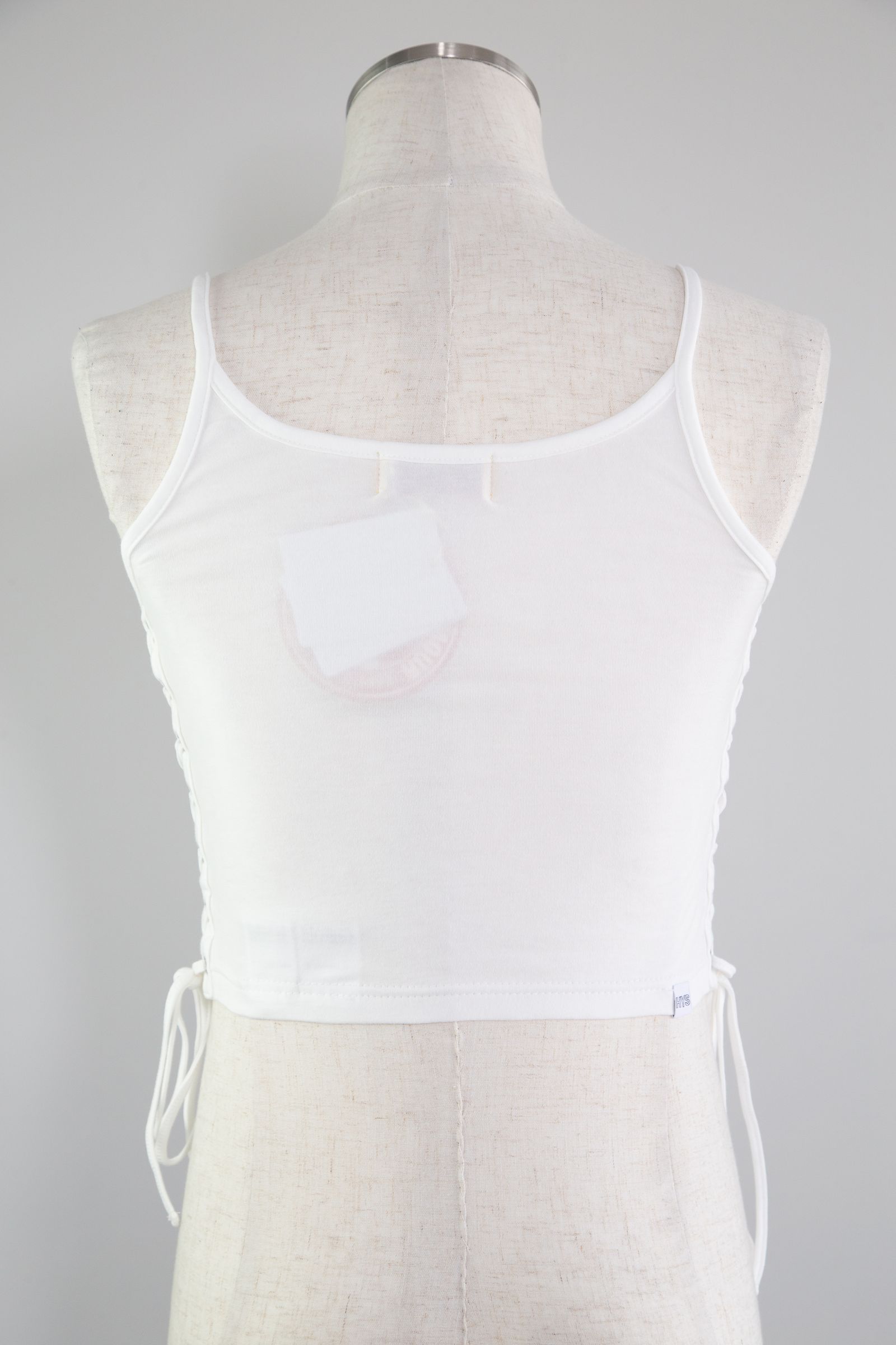 HYSTERIC GLAMOUR - BAD AS MAMA 編み上げショート丈キャミソール