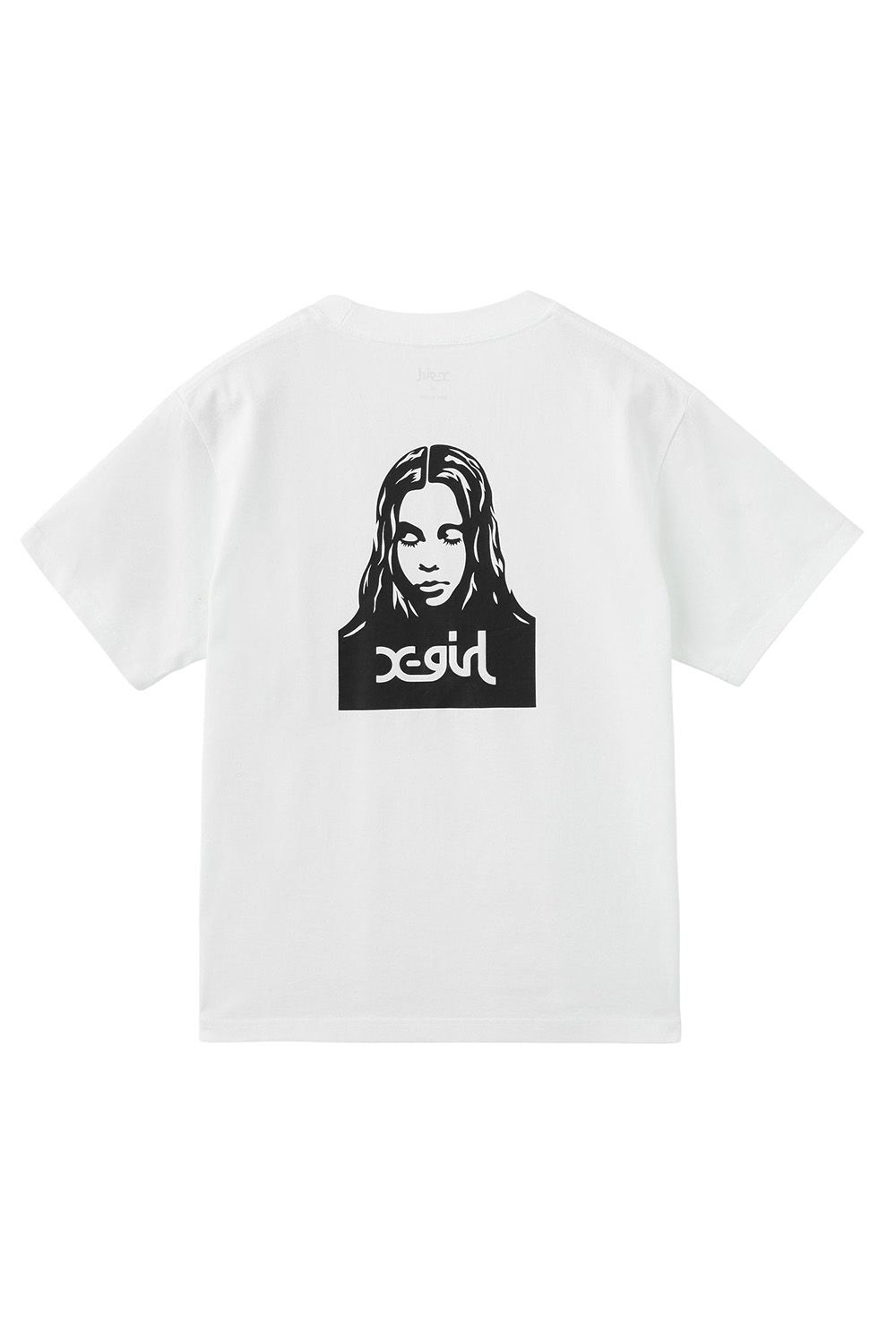 X-girl - FACE S/S TEE / ホワイト | Tempt