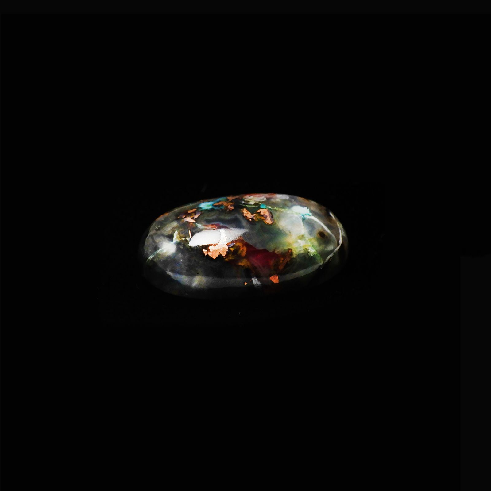 コッパークリソコラインカルセドニー インドネシア産 18.65ct / 21.7