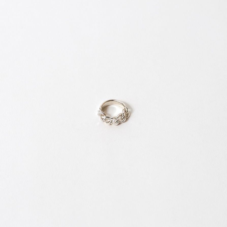 Garden of Eden - 【お取り寄せ注文可能】Curb Chain ID Ring_M(WHITE