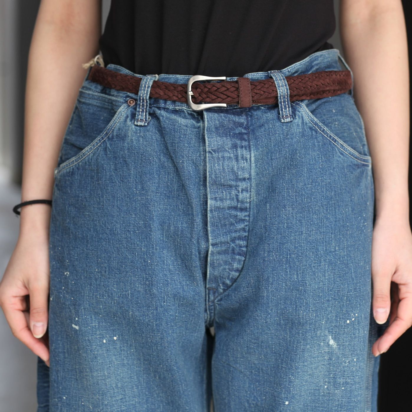 orSlow - 【残り一点】Denim Painter Pants with Paint(USED WASH