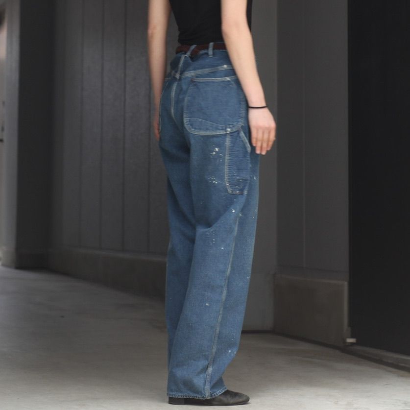 orSlow - 【残り一点】Denim Painter Pants with Paint(USED WASH