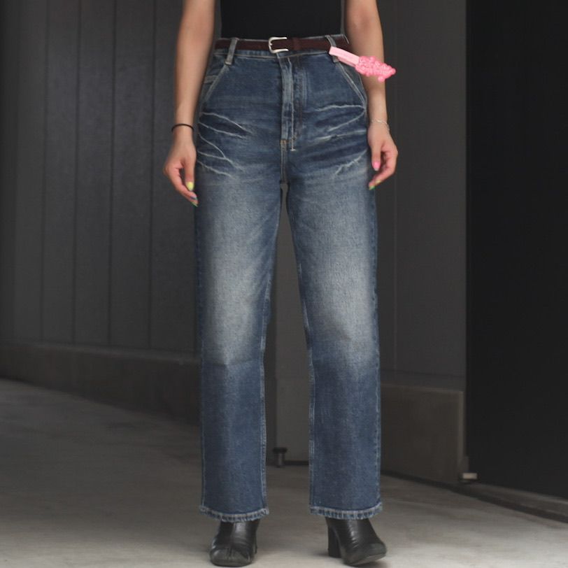 Fax Copy Express * - 【残りわずか】Indigo Blue Washed Straight Cut