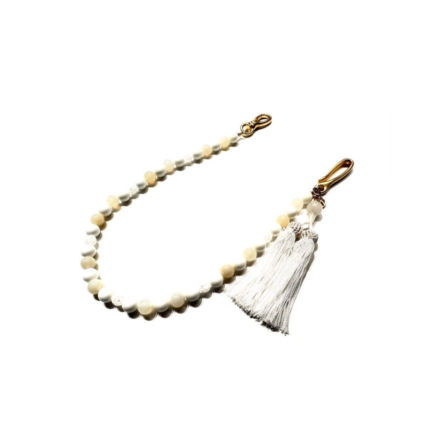 SOSHIOTSUKI - 【お取り寄せ注文可能】Juzu Wallet Chain(WHITE