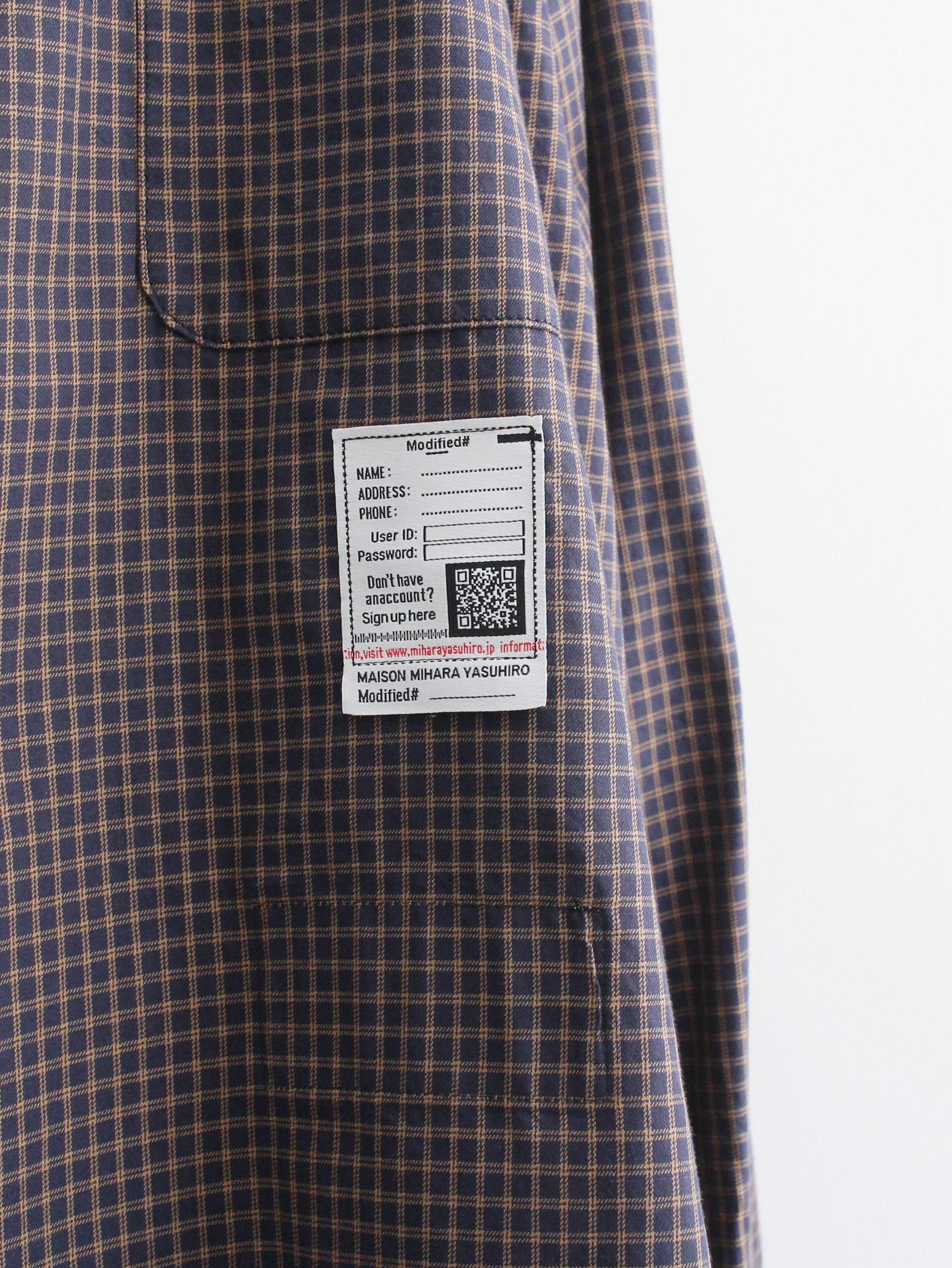 Maison MIHARA YASUHIRO - フロント レイヤード シャツ - Front Layerd