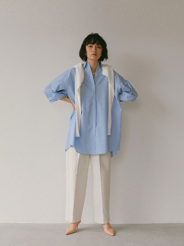 ETRE TOKYO - オーバーサイズギャザーシャツ - PINK | ADDICT WEB SHOP