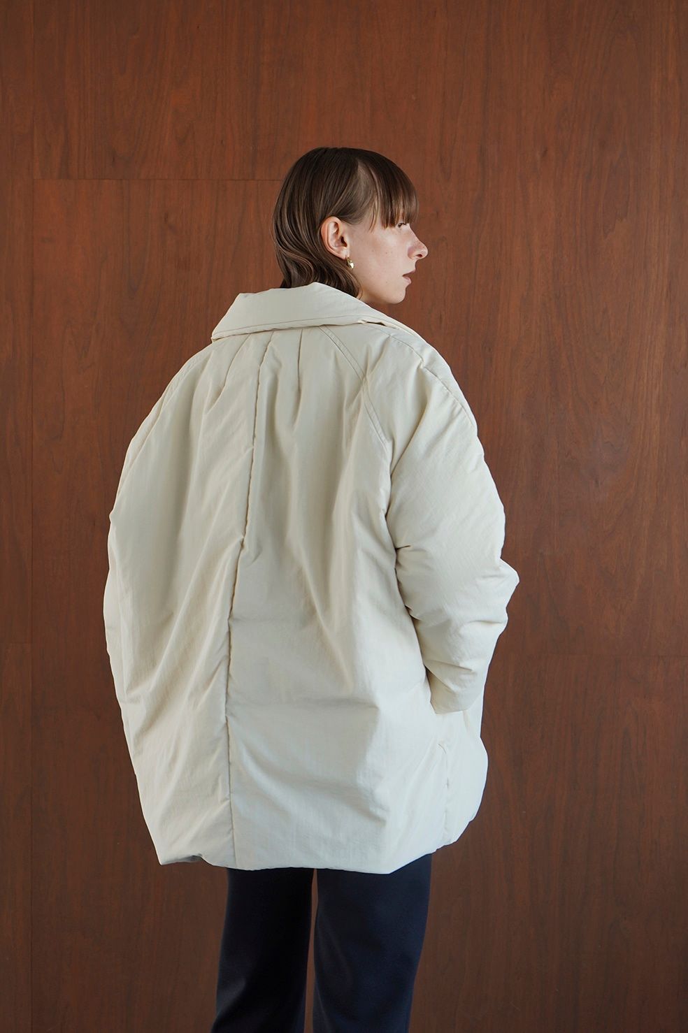 CLANE - コクーン ダウン コート - COCOON SHORT DOWN COAT - IVORY