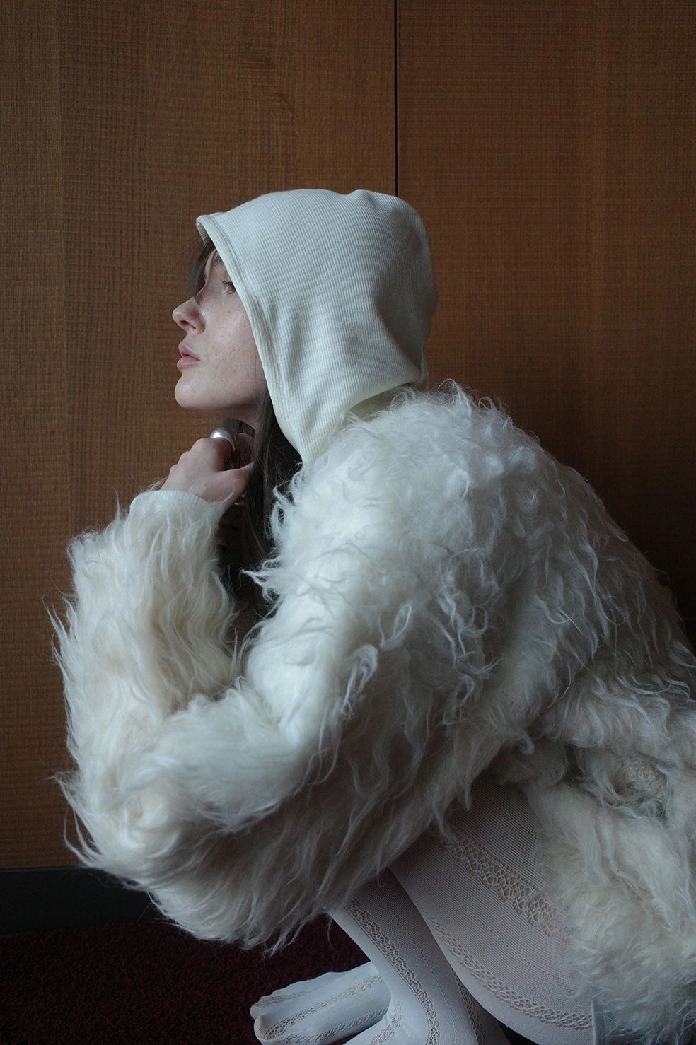 CLANE - シャギーニットカーディガン - BI COLOR SHAGGY KNIT CARDIGAN