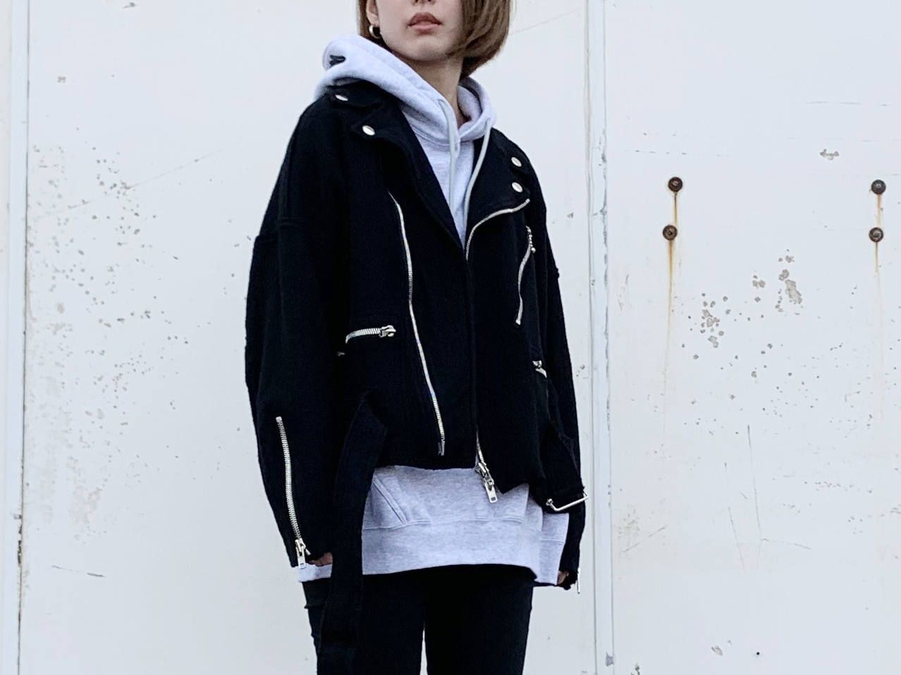 The Viridi-anne ”縮絨ウールライダースジャケット