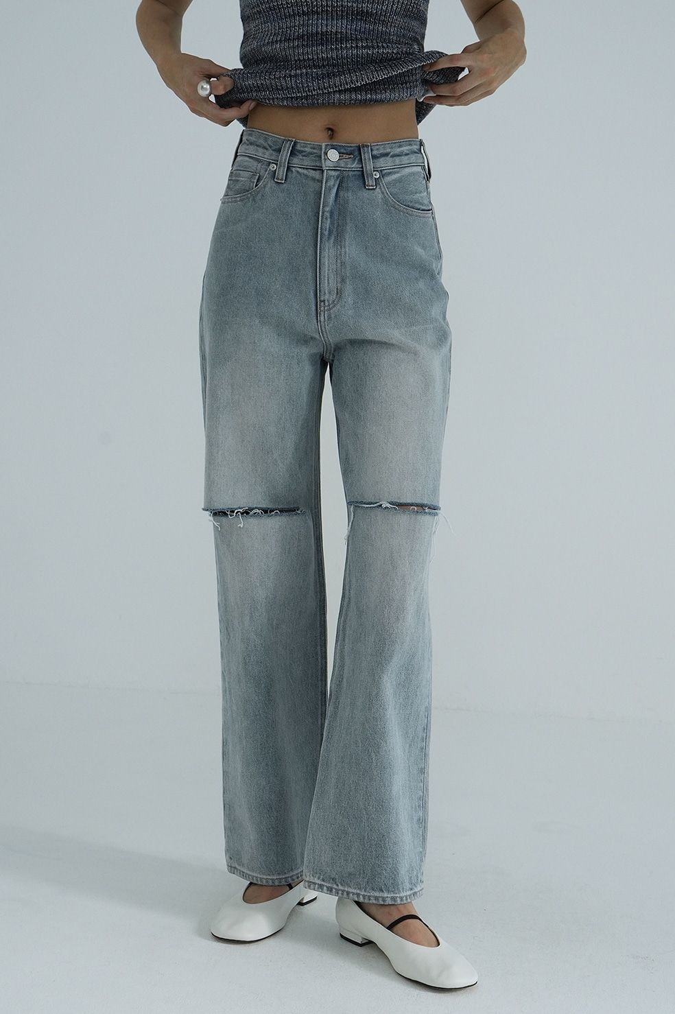 CLANE - リングデニムパンツ ブルー - RING DENIM PANTS | ADDICT WEB SHOP