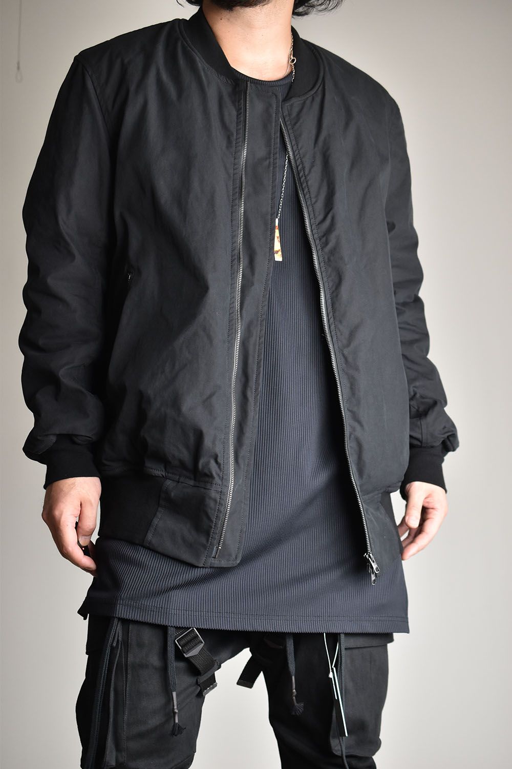 nude:masahiko maruyama - OVERSIZED BOMBER JACKET - WITHOUT PATCHES