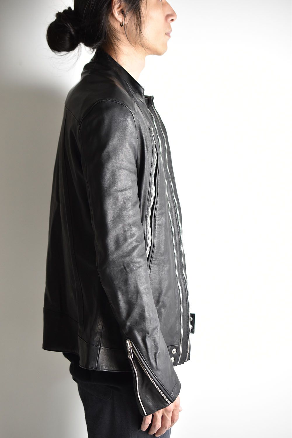 RIPVANWINKLE - Deer Skin Single Rider,s Jacket