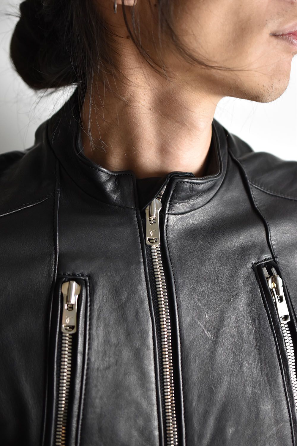 RIPVANWINKLE - Deer Skin Single Rider,s Jacket