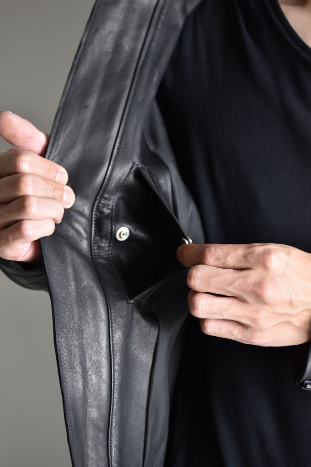 RIPVANWINKLE - Deer Skin Single Rider,s Jacket