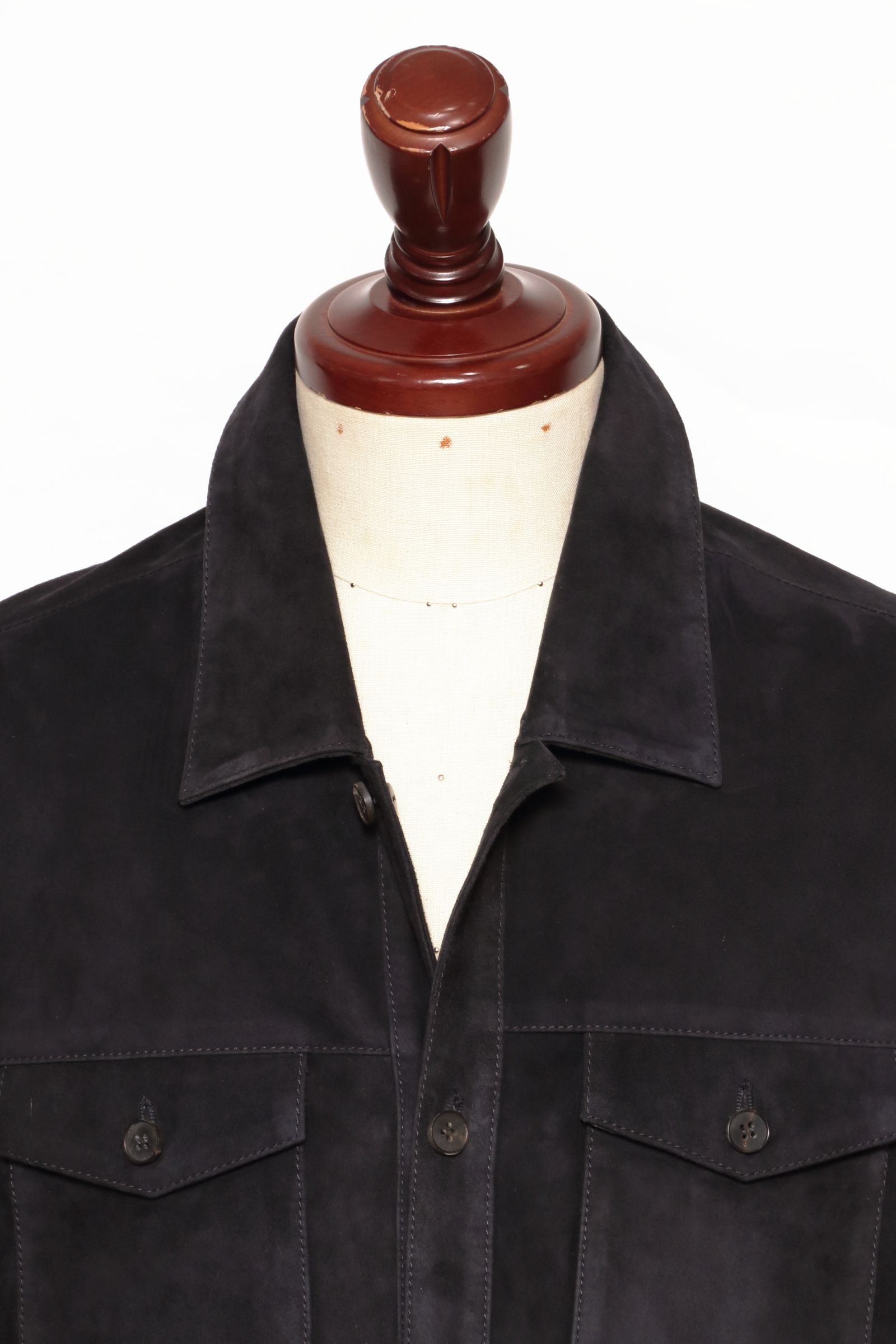 ARMA - DEX ゴートスウェード シャツジャケット / NIGHT ダーク