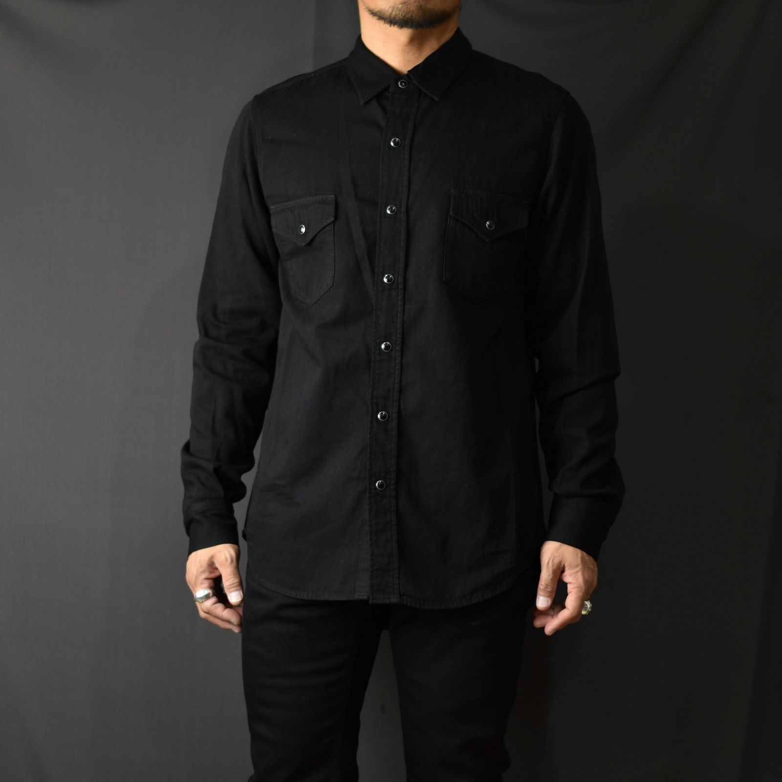 MINEDENIM - [STANDARD] 501 Western SH OWS （BLACK） / ウエスタン