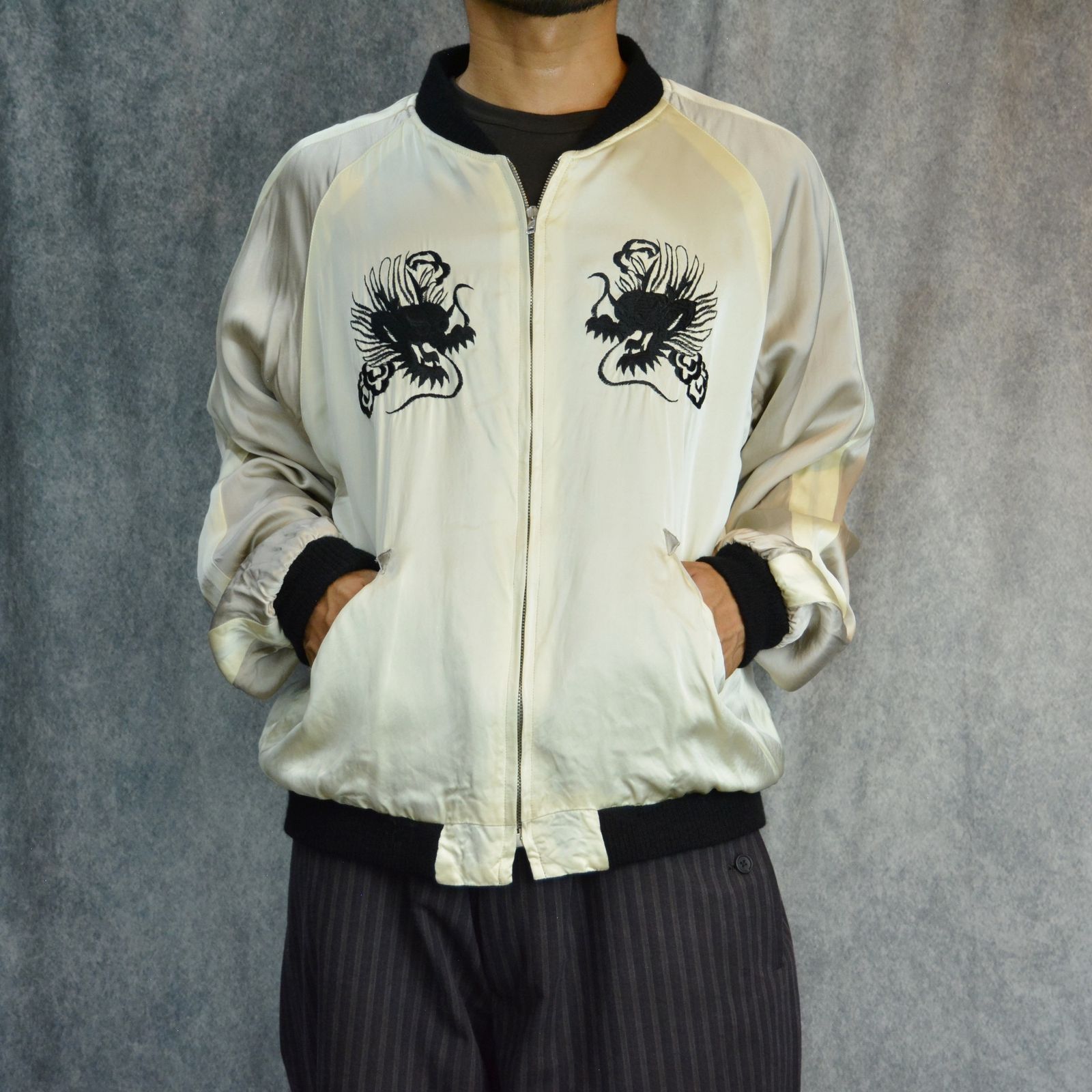 Y's - Y's REVERSIBLE JACKET （BLACK） / リバーシブル スカジャン