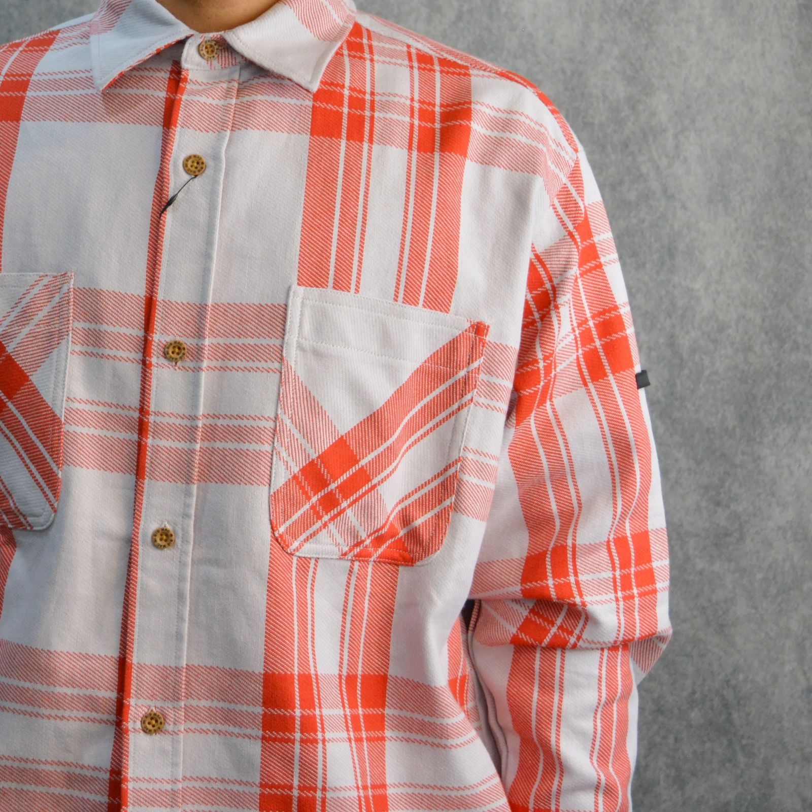 N.HOOLYWOOD - BIG MAC SHIRT （GRY CHECK） / チェックシャツ