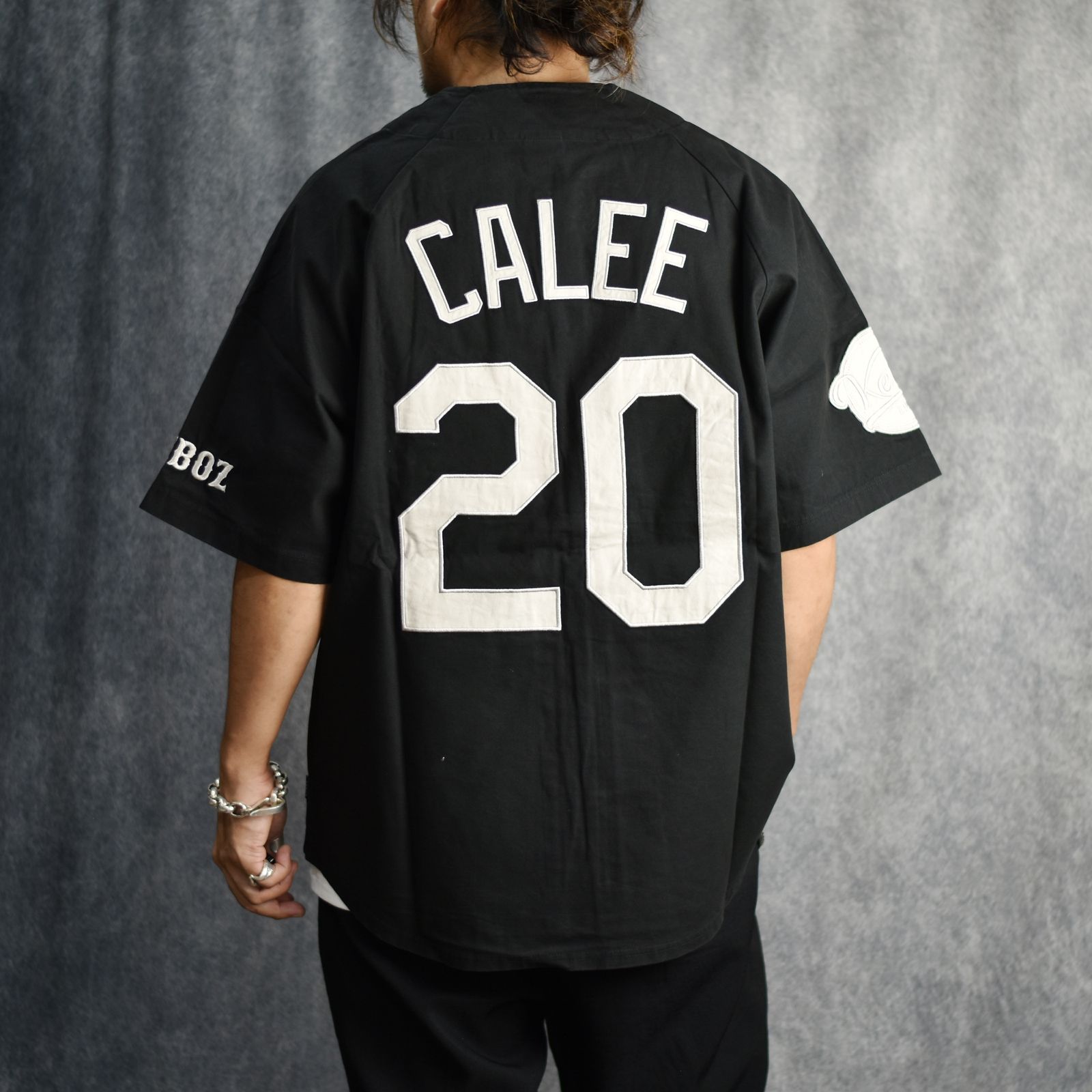 CALEE - × KEBOZ BASEBALL SHIRT (BLACK) / × ケボズ ベースボール