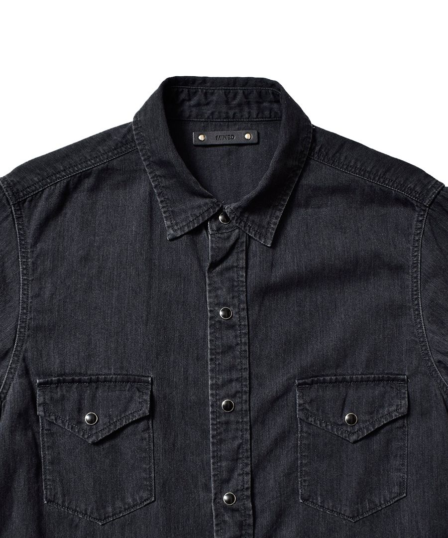 MINEDENIM - [STANDARD] Denim Western SH BLK / ウエスタン デニム