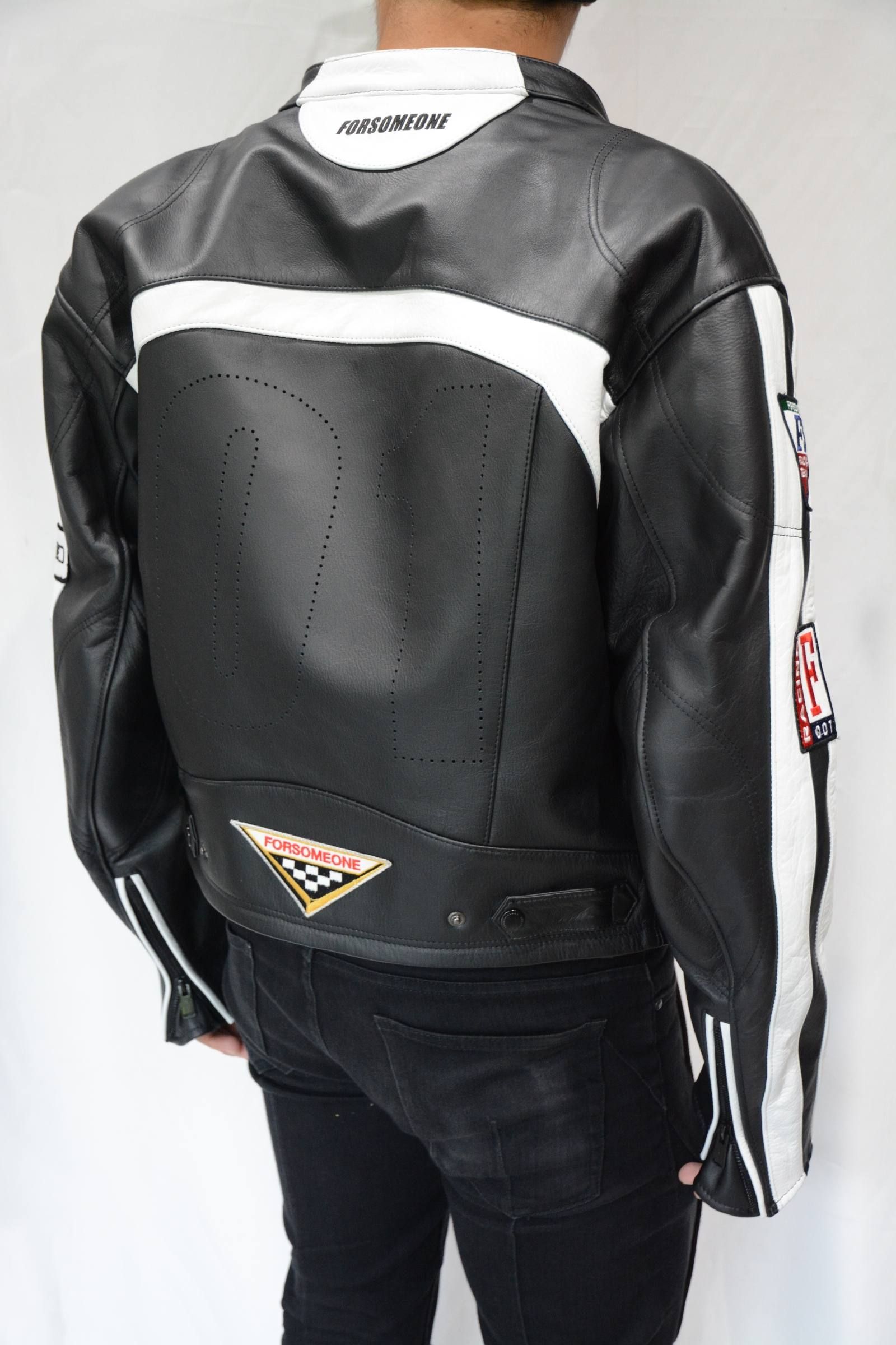 FORSOMEONE - RACING RIDERS JACKET 2 (BLACK) | chord online store