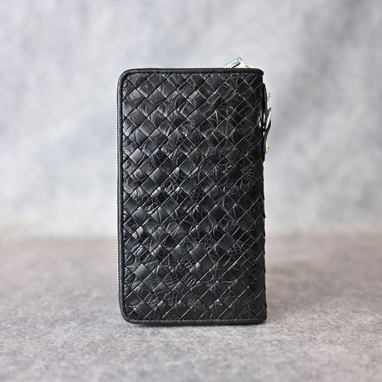 ISAMU KATAYAMA BACKLASH - オイルクロコメッシュ ラウンドジップ財布