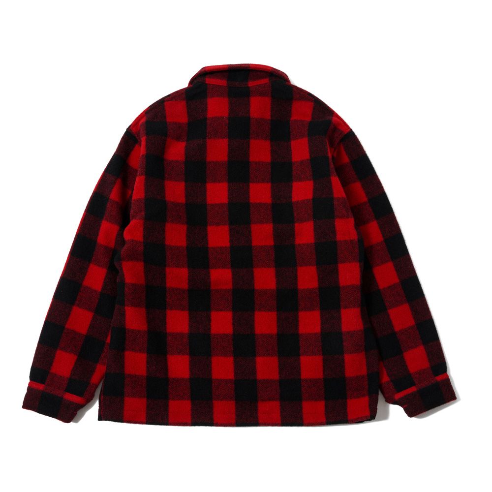MASSES - × PORKCHOP / WOOL JACKET P - Red × Black / バッファロー