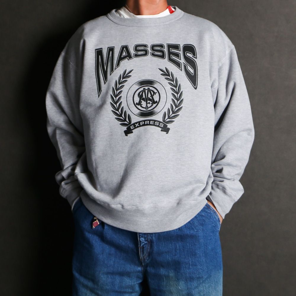 MASSES - 【ラスト1点-サイズS】 SWEAT CREW CORPS - HEATHER / クルー