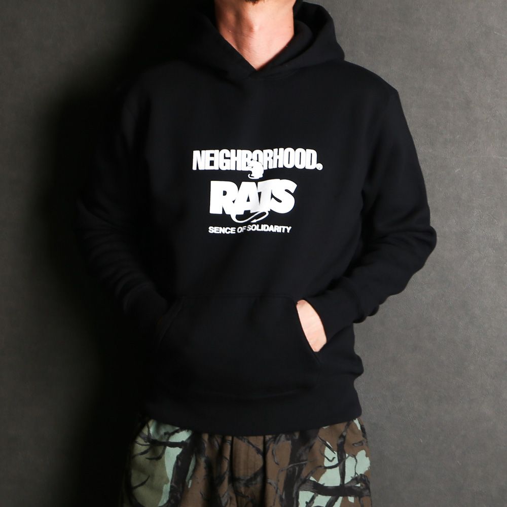 RATS - 20th RATS × NEIGHBORHOOD / HOODIE - BLACK / プルオーバー