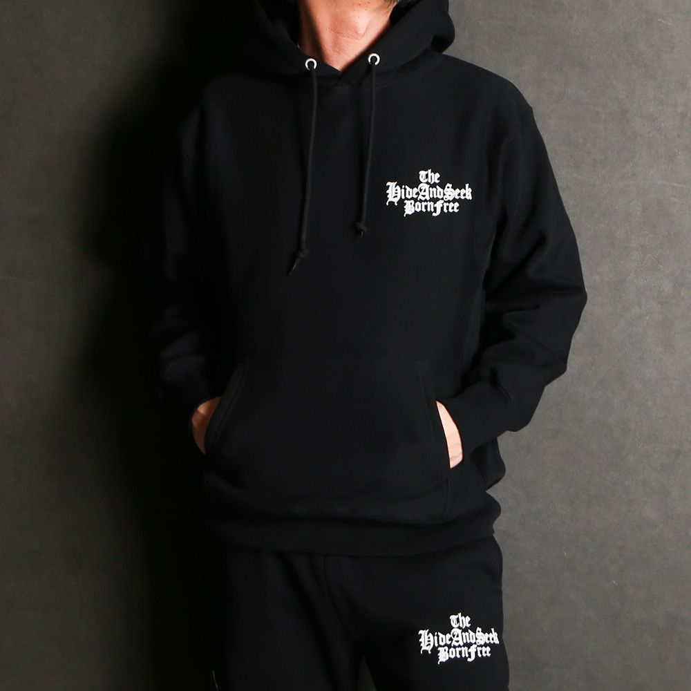 HideandSeek - The H&S Hooded Sweat Shirt - BLK / プルオーバー