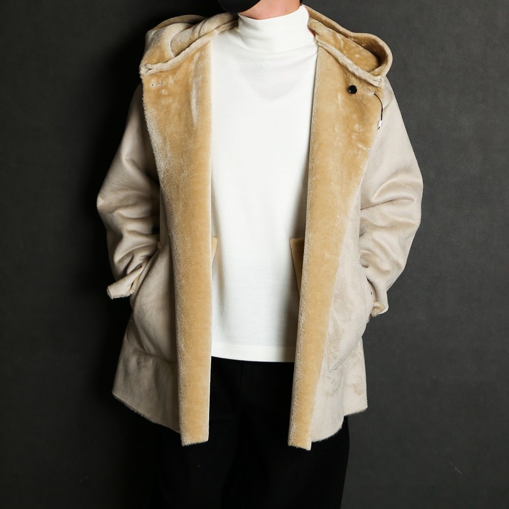 N.HOOLYWOOD - RIVERSIBLE HOODED COAT / 2222-CO06-008 peg