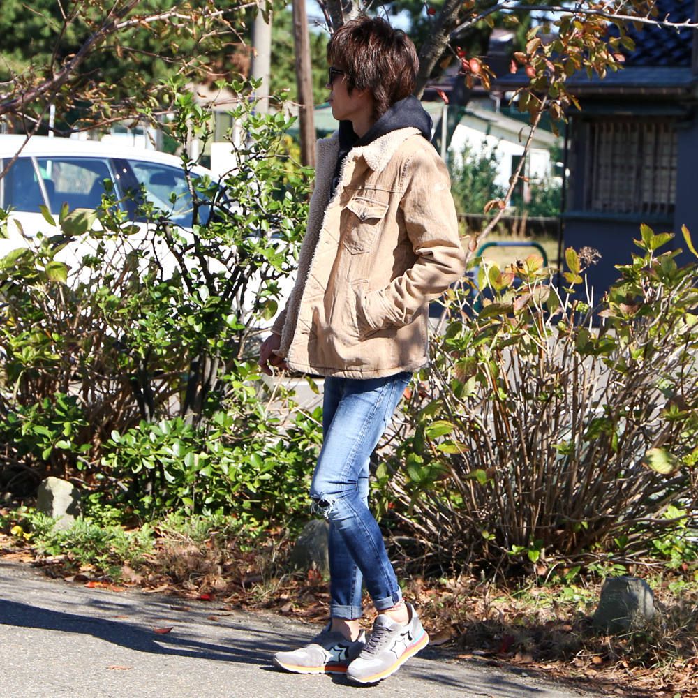 スラブコーデュロイ ボアランチコート(BEIGE)。 | 2262 | chemical