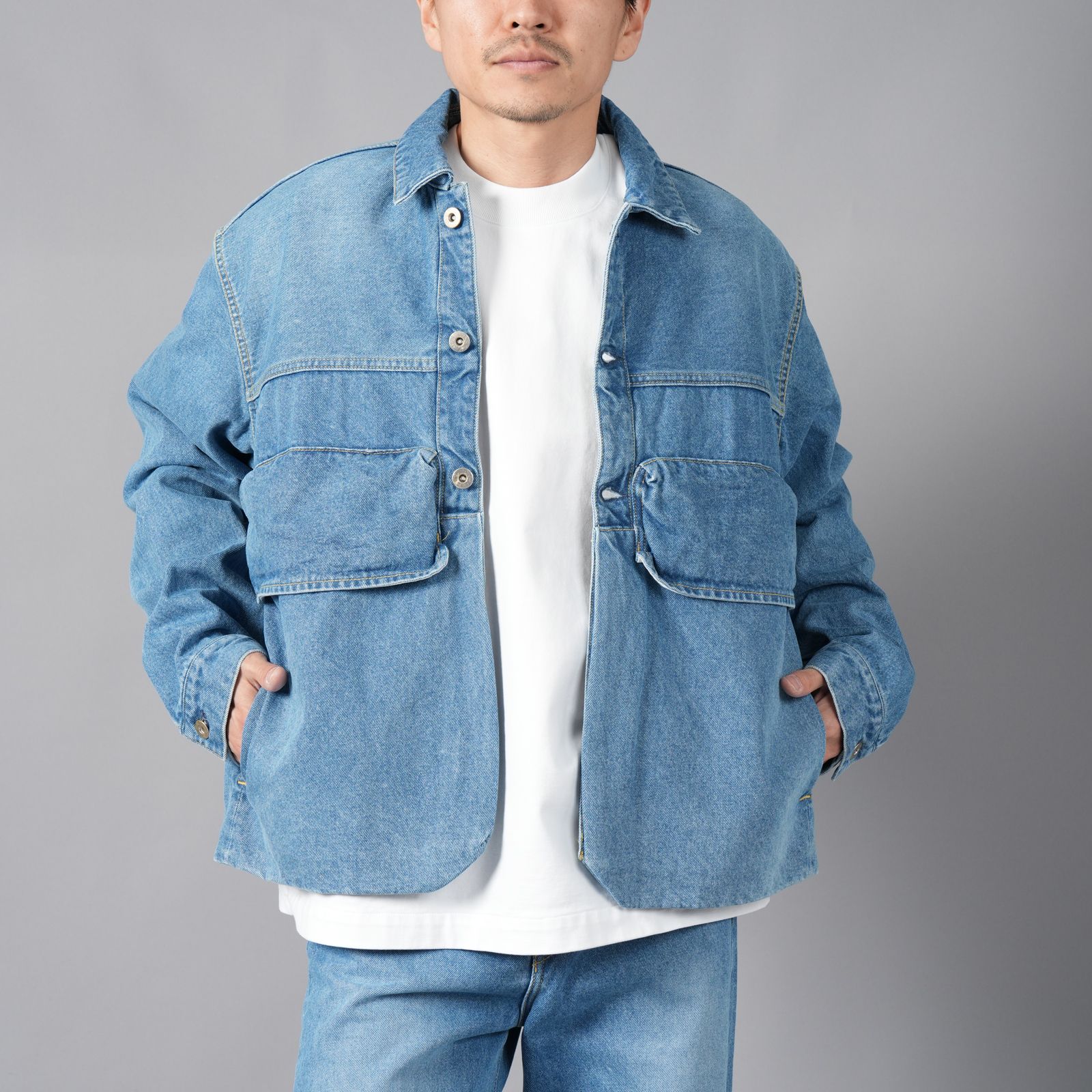 NTN - POCKET DENIM JACKET / ポケットデニムジャケット (ウォッシュド