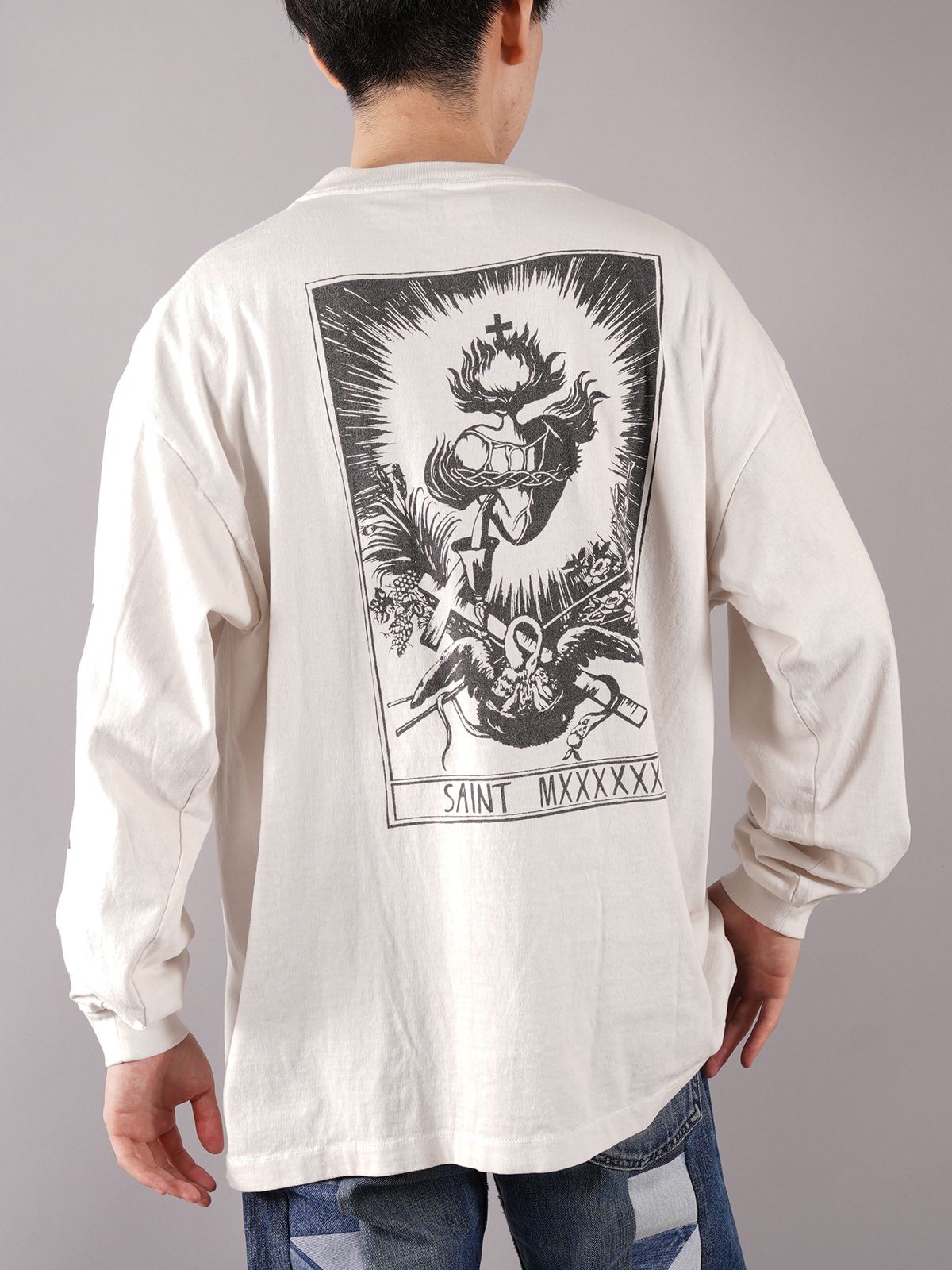 SAINT M×××××× - ラスト1点 / SM-A21-0000-021/LS TEE_W.I.H / ロング