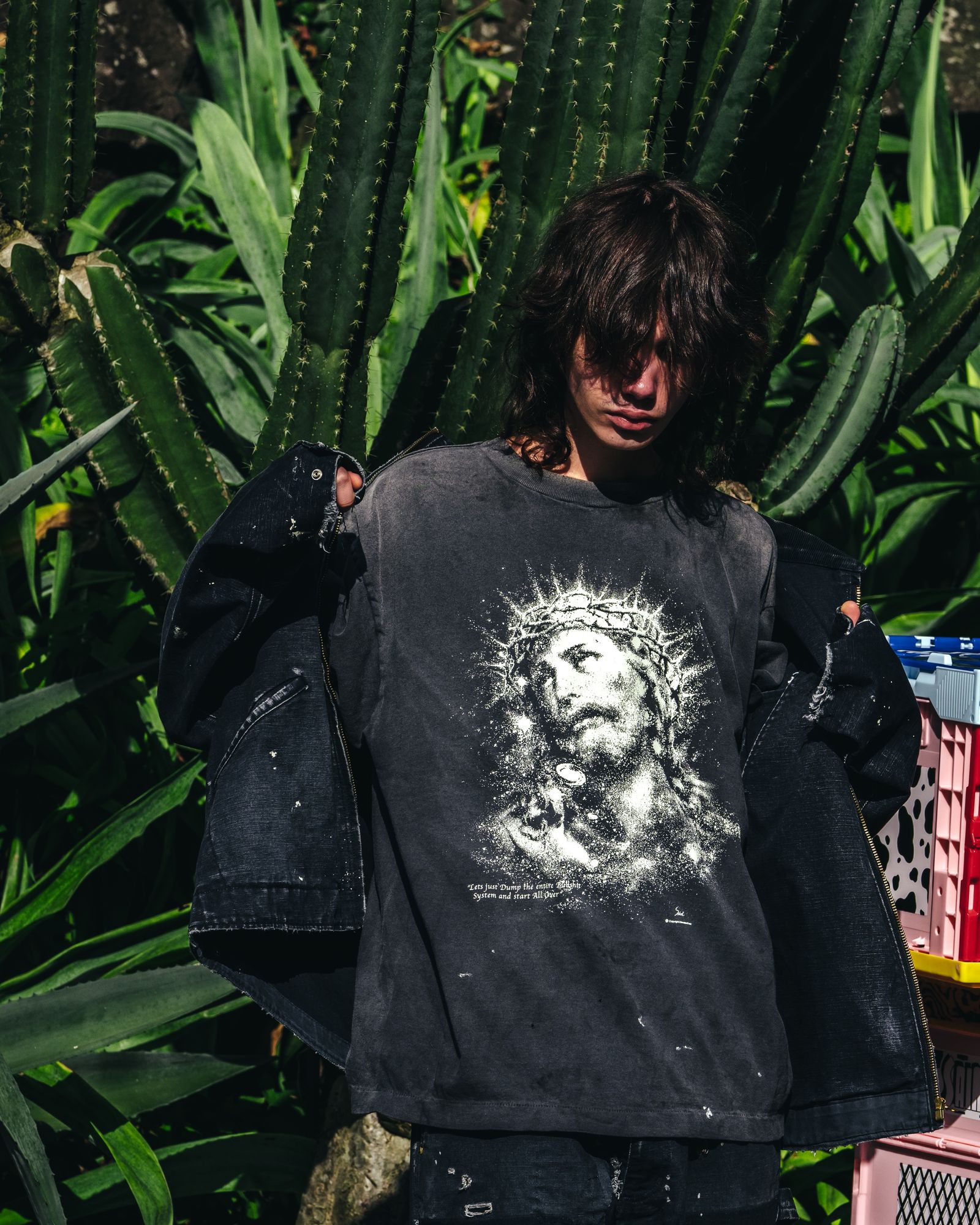 SAINT M×××××× - 【ラスト1点】SM-HR8-0000-016 / SS TEE / JESUS