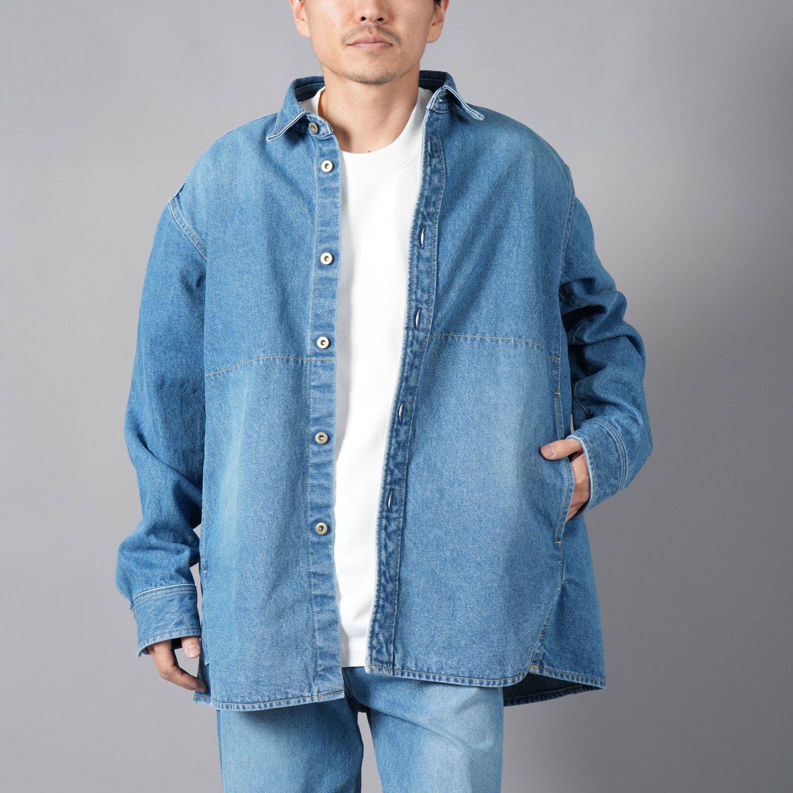 NTN - 【ラスト1点】ASCENT DENIM SHIRT / デニムシャツ (ウォッシュド