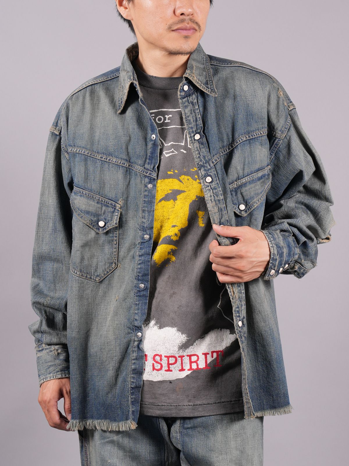 SAINT M×××××× - SM-A23-0000-015 / DENIM SHIRT / デニムシャツ