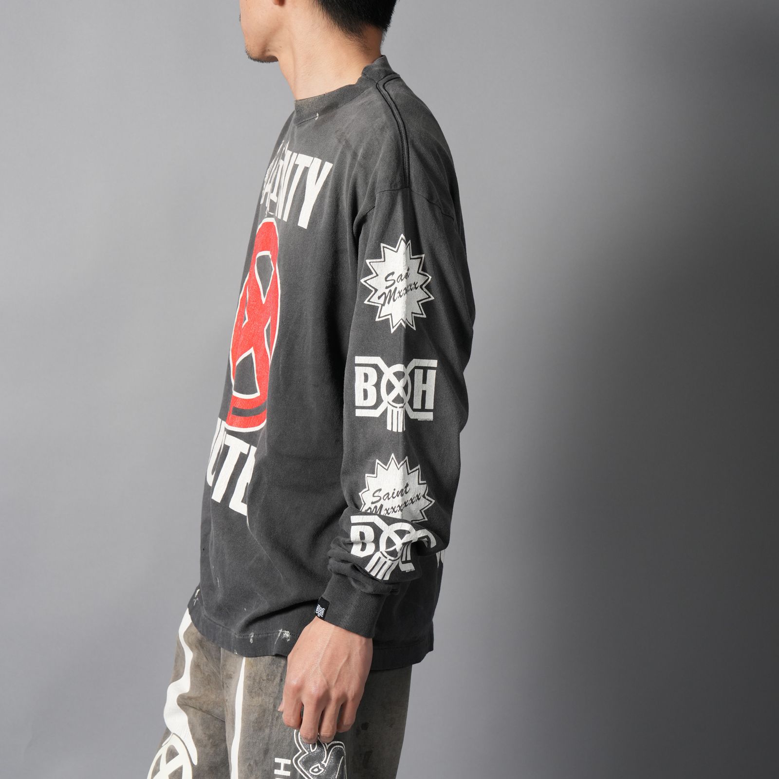 SAINT M×××××× - 【ラスト1点】【コラボ】SM-MK8-0000-C31 / BH_LS T